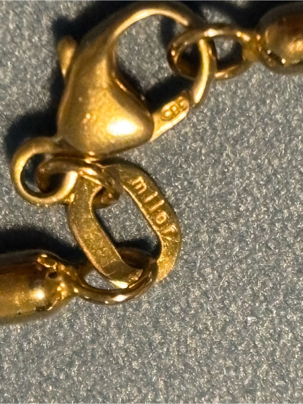 Milor 14KT Gold and Fire Opal Necklace - Picture 7 of 8